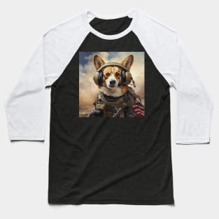 Tactical Corgi Baseball T-Shirt